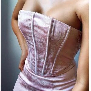 Meshki Pink Mini Corset Dress